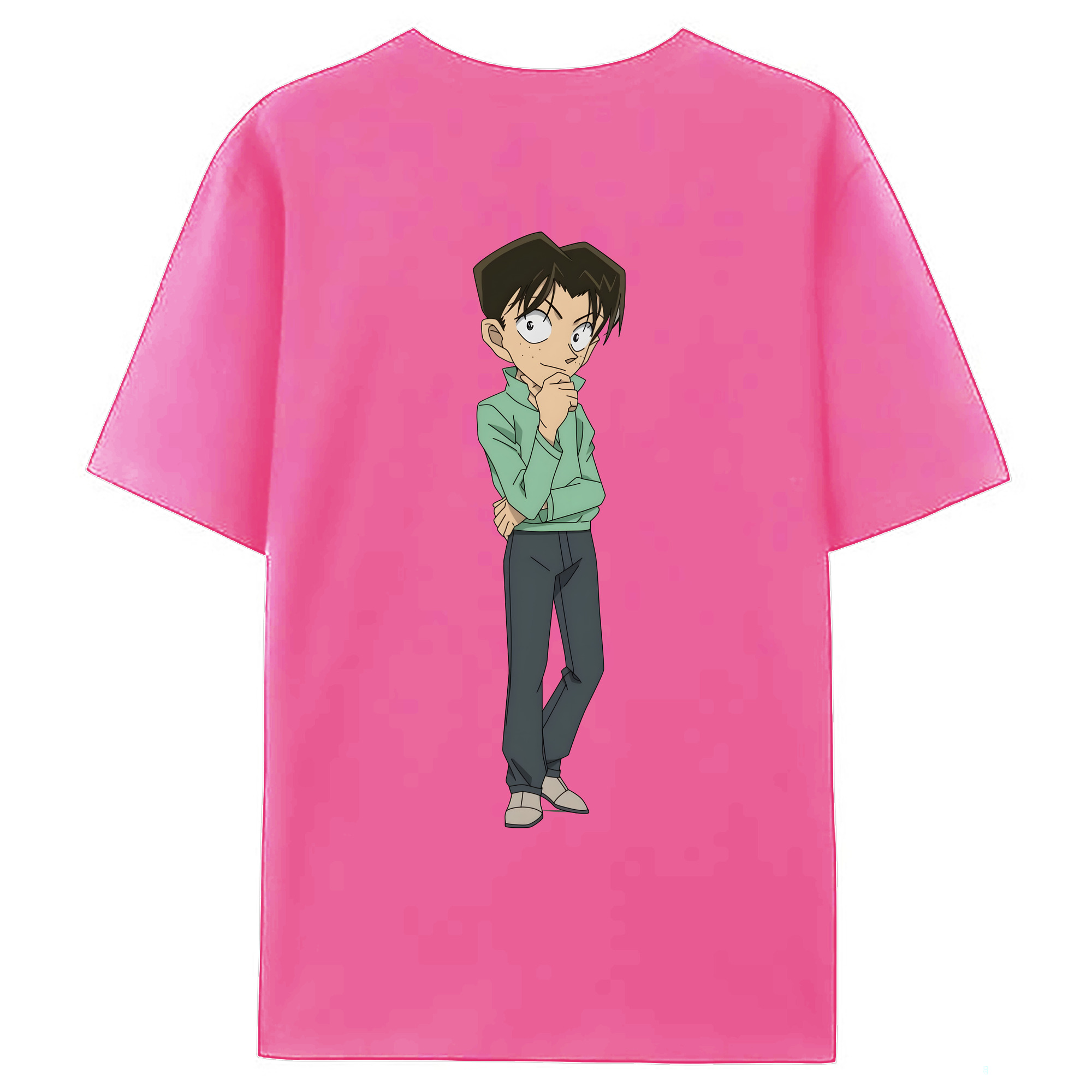 （画像用） 名探偵コナン 円谷 光彦 つぶらや みつひこ Detective Conan Mitch Tennyson レディース半袖Tシャツ(バックプリント)